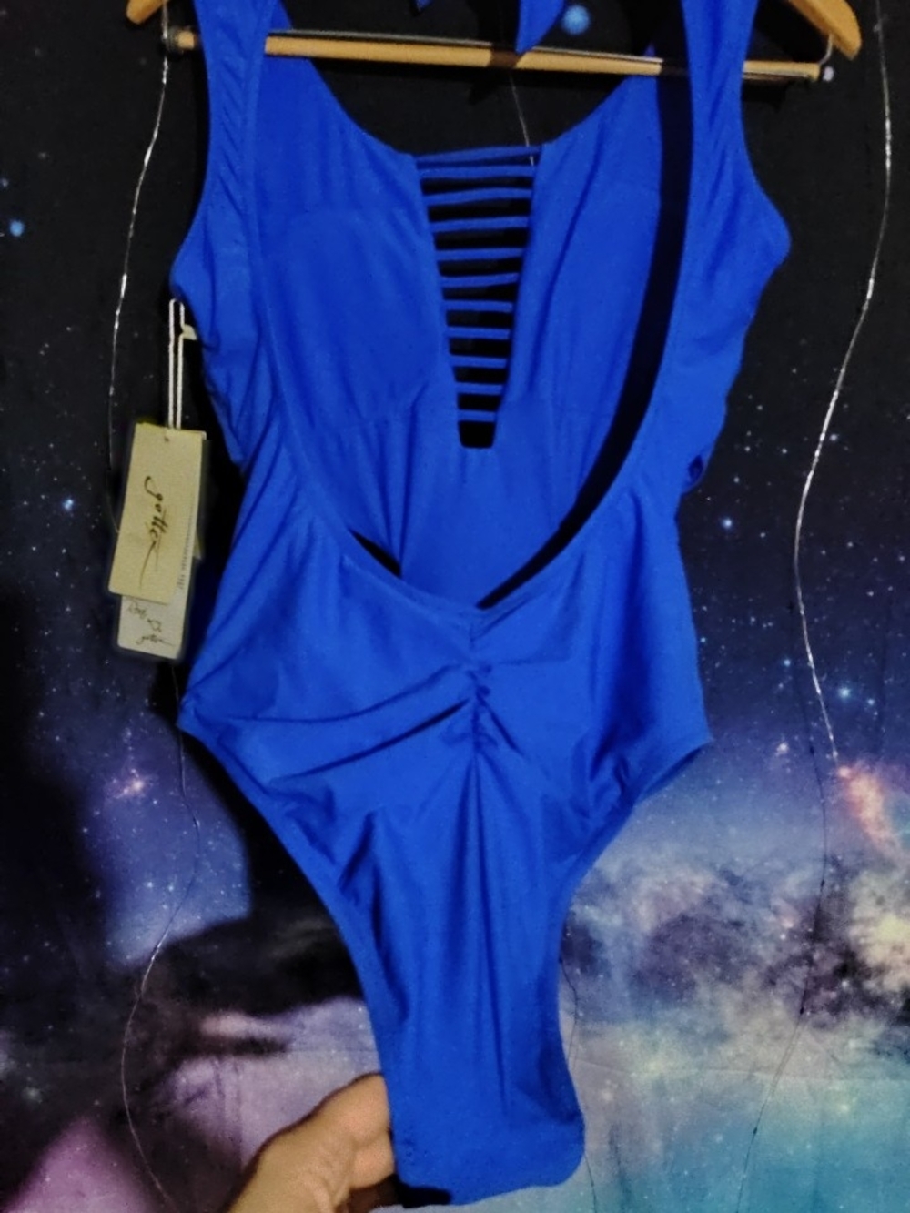 Gottex Electric Blue Cutout One-Piece Swimsuit - Picture 5 of 8